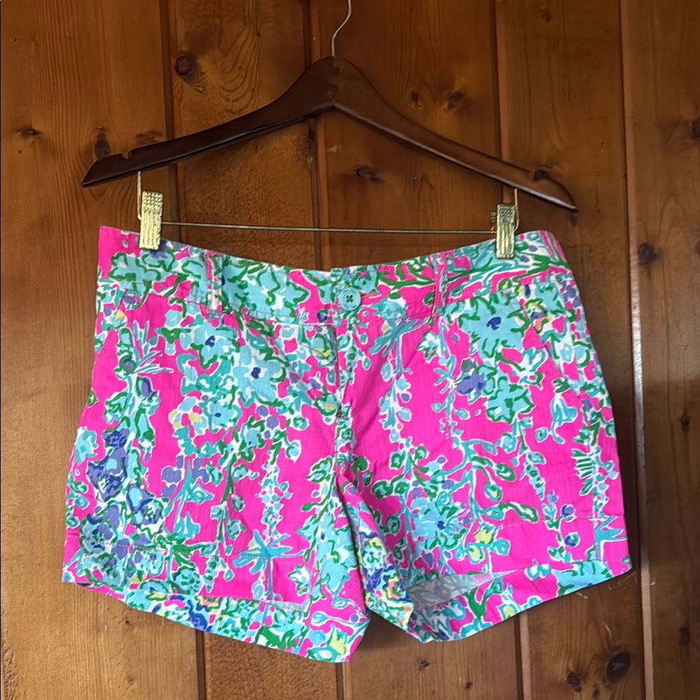 Lilly Pulitzer Pop Pink Southern Charm Callahan Women's Shorts NWT